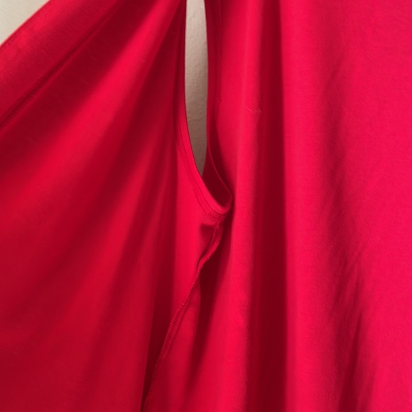 Vintage Stonebridge red open front sleeveless duster kimono - Picture 2 of 5